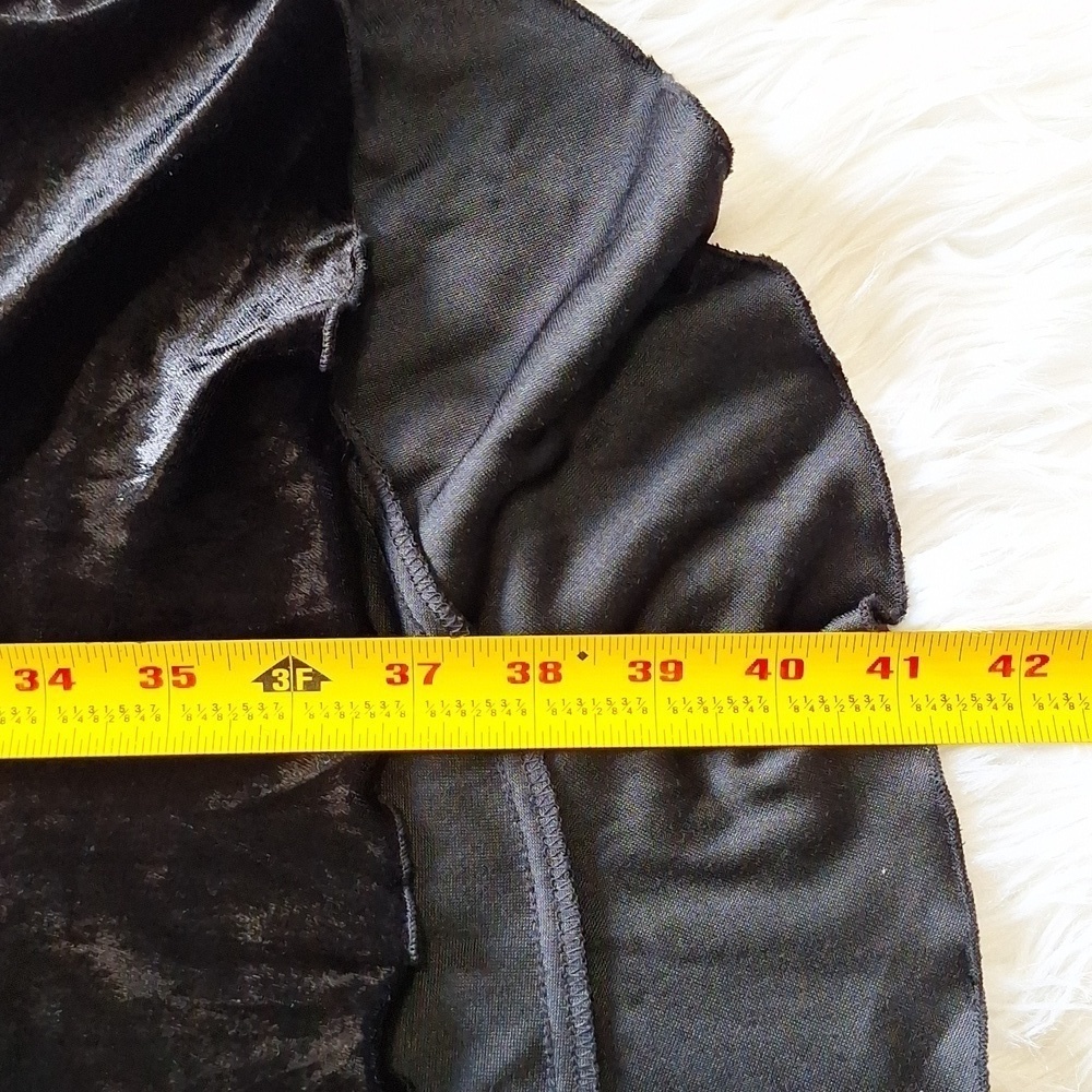 Vintage CDC Petite Velvet High Low Flounce Hem Dress - Picture 11 of 11